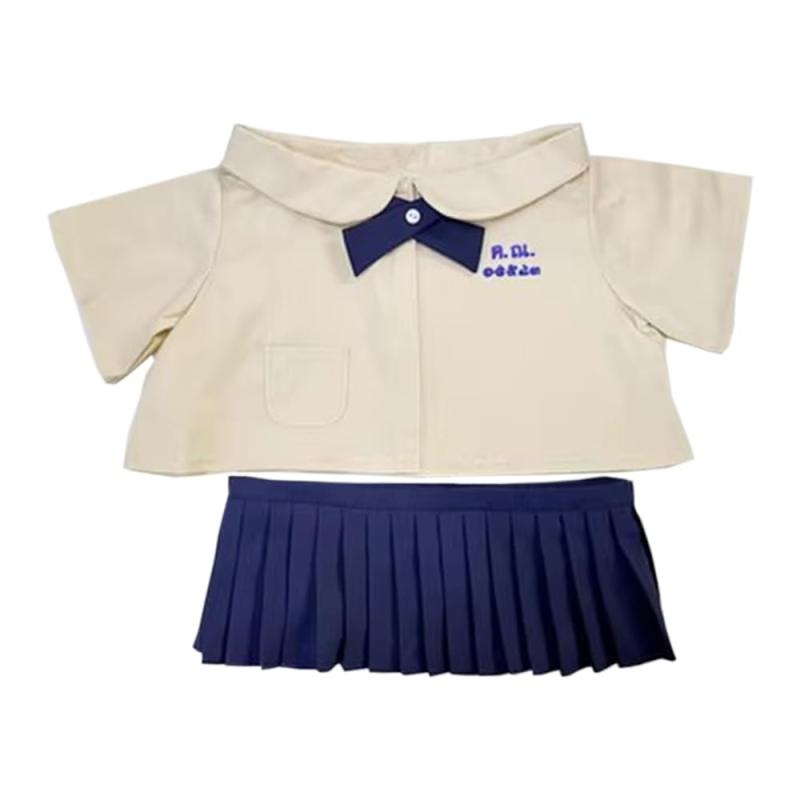 乐天商城 - niannyyhouse　40cm ぬいぐるみ 服　蝶ネクタイ　ネクタイ　ワイシャツ　スカート　ズボン　学校の制服　着せ替え　アクセサリー