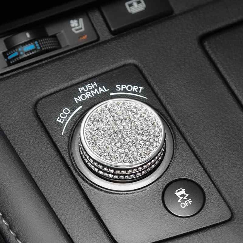 ongoxd レクサス NX/ES/RX/CT/IS/GS/RC 内装カスタムパーツ メインスイッチノブ ドライブモード調整ノブ 金属+クリスタル ダイヤモンド デコレーション カスタムパーツ 内装パーツ