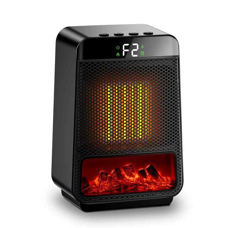 セラミックヒーター 小型 【2025冬モデル&3D疑似炎】セラミックファンヒーター 電気スト ...