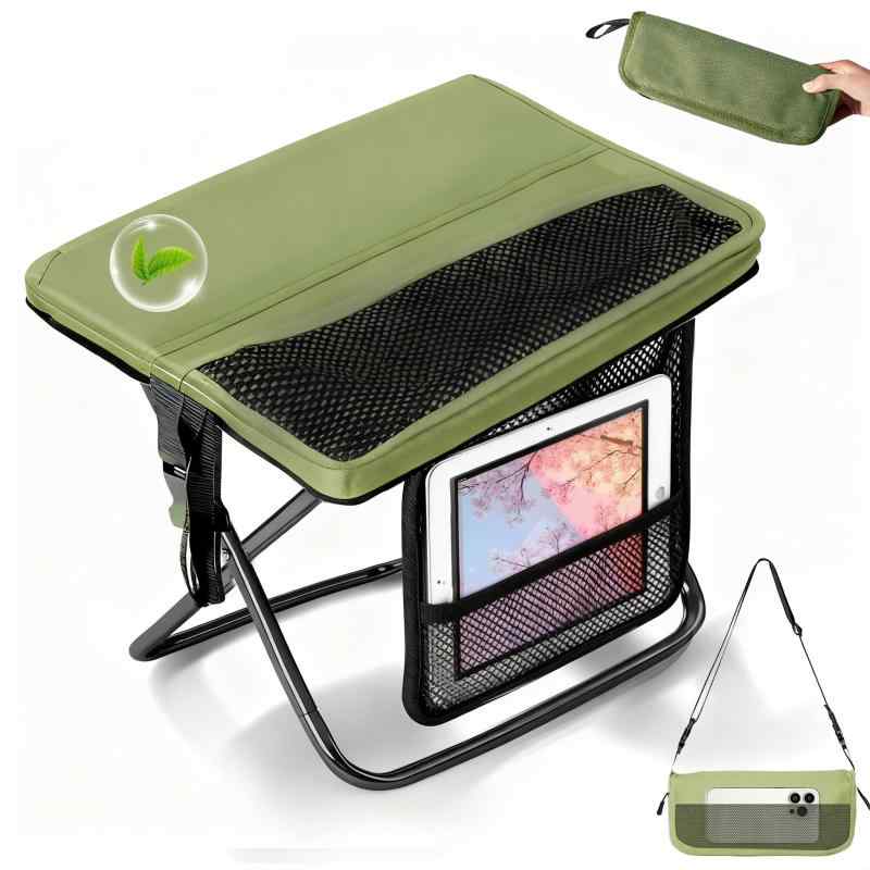 【2026年新登場・3in1椅子・耐荷重250kg 】折りたたみ椅子 業界最高水準の耐久性 ポケットチエア ミニ椅子 携帯チェア キャンプ 持ち運びスツール - 座面+41%拡大(34×26cm) アウトドアチェア 収納