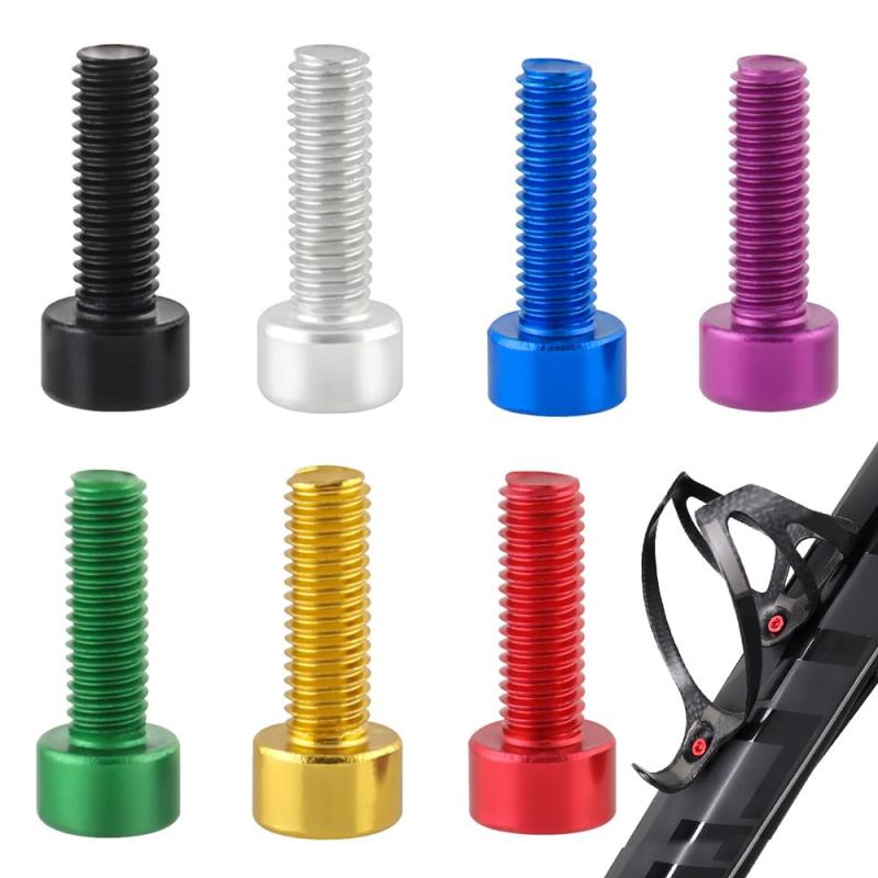 7セット 自転車 ステムボルト 固定ネジ アルミニウム合金 ステムスクリュー 六角穴付ボルトステムスク..