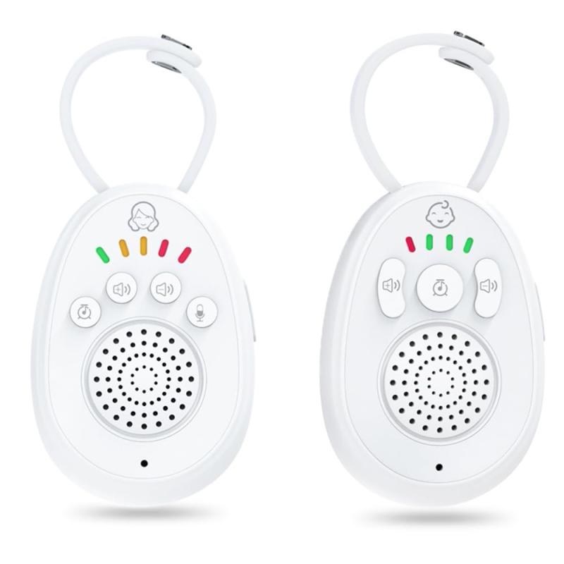 TJK オーディオモニター ベビー用音声モニター 赤ちゃんモニター 双方向音声通信 子守り唄内蔵 遠隔操作 携帯便利 マイク内蔵 音声ライト表示 吊り下げ可能 育児 赤ちゃん ベビー/ペット/老