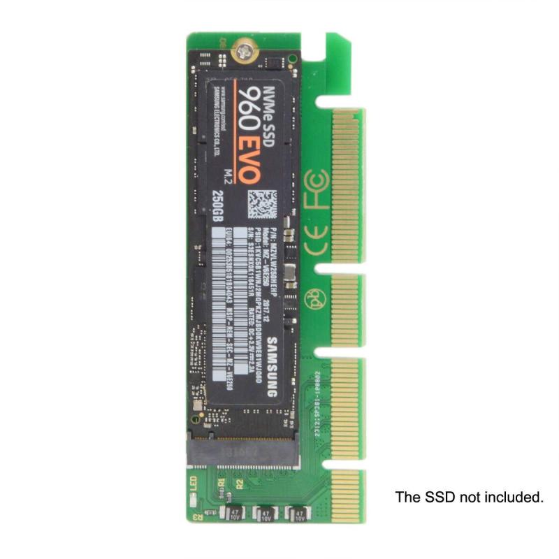 White marketのchenyang M.2 NVME to PCIe 3.0 X16 アダプター NVME/AHCI SSD - PCI Express 拡張カードアダプター｜アングル3