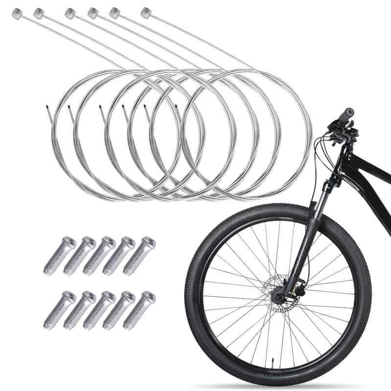 DONGFANGB Bicycle Inner Cable End Caps, Brake/Shift Cable Replacement Parts, Wear-Resistant