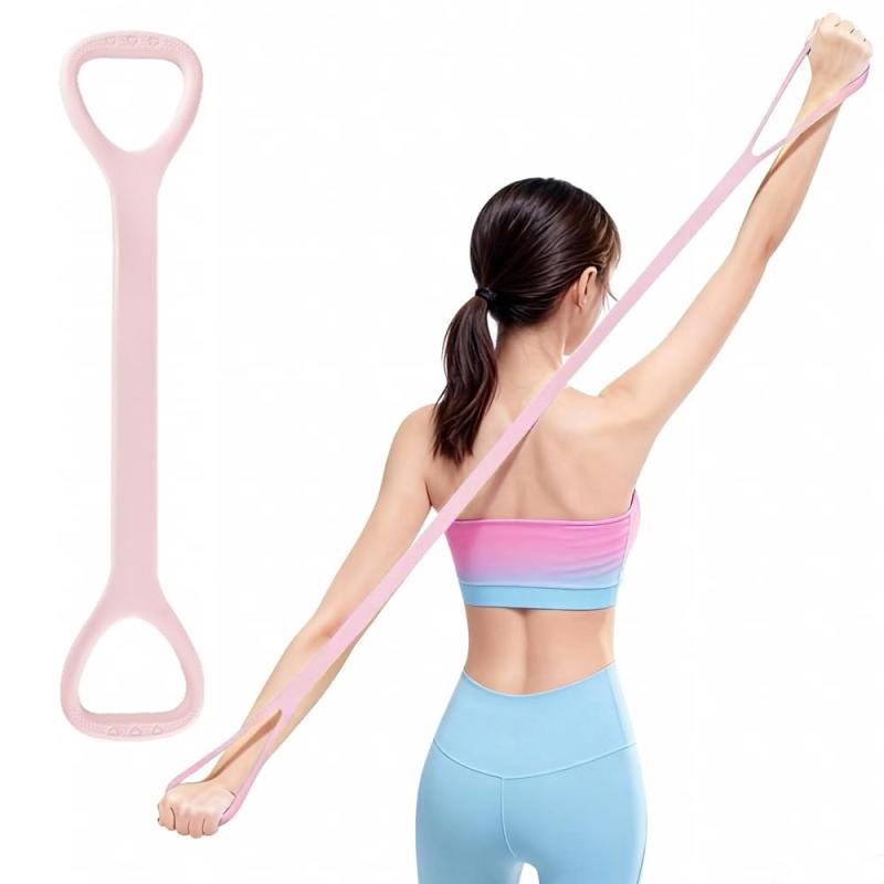 ストレッチチューブ トレーニングチューブ ストレッチバンド 高弾力ゴム エクササイズ 滑り止め 肩甲骨 背 腕 脚用 自宅 ヨガ フィットネス用 15ポンド軽負荷設計