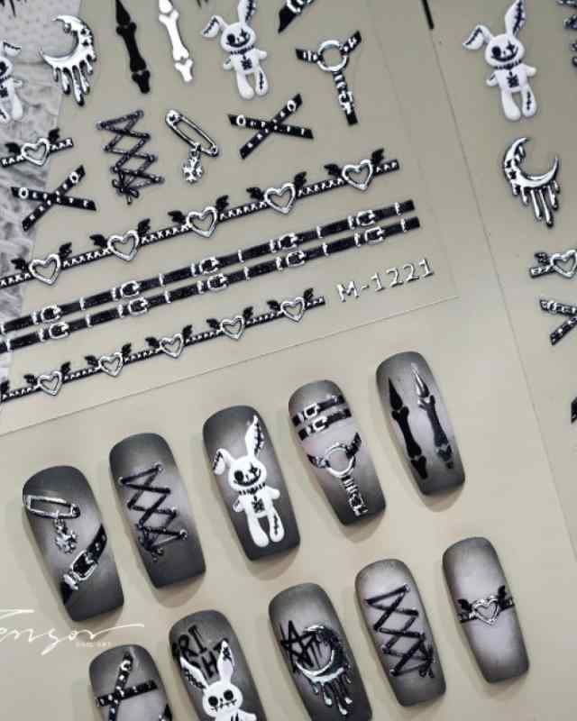 Oumino ネイルシール 天体 星 ネイルステッカー 銀河 手用 3D ネイルデザイン ネイルラップ 可愛い 人気 おしゃれ キラキラ ネイルデコ..