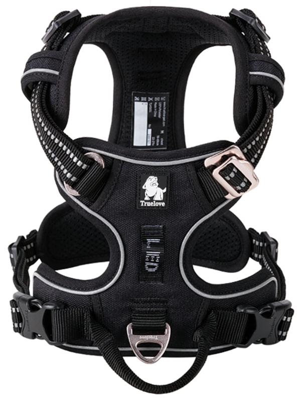 cocomall 犬用ハーネス 犬用胴輪 ドッグハーネス 3M反射材料 ナイロン製 小型犬、中型犬、大型犬に向け (M, ブラック)【新しいデザイン】：以前のより完璧なデザインで、とても使用しやすく、首回りに1箇所と胴回りに2箇所でバックルがあります。元のハーネスの上で首回りの調節の難題を解決します。足をあげる必要がなくて、頭から被せる必要もない3M反射ステッチ：ハーネスはかわいいだけでなく、夜になると反射するので、暗い夜道でも目立ちます。入射した方向に対して集中的に反射するため、ライトに照らされると、遠くからでもよく見えます。束縛感ないデザイン：ハーネスの裏側は柔らかい素材で、生地も厚めなので、散歩中わんちゃんの体への負担を軽減できます。犬用ハーネスは、引っ張っても圧力が体全体に分散されます。安定感が増すので、バランスよく歩けるようになり、心地好くお散歩できます。調節できる、操作簡単：ワンチャンの体系に合わせて調節しておけば簡単着脱バックルはサイズ調整が可能なので微妙な調整もできます。アルミニウム素材のDカン、背中部分にハンドルが付き、車載功能：耐衝撃性に優れたアルミニウムDカンの留め具は高い引張り強さ、耐腐食性と硬度がある。それに、背中部分にハンドルがついたハーネスです。ハンドルがあると色々な場面で とっても便利。持つことで、車内でベルトと繋がって愛犬の飛び出しなども防ぐことができます。
