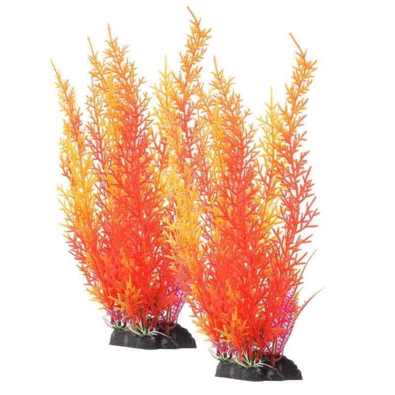 樂天商城 - Ipetboom 2個クリエイティブ 人工水草 水槽用 模造植物 アクアリウム装飾 小型 大型水槽対応