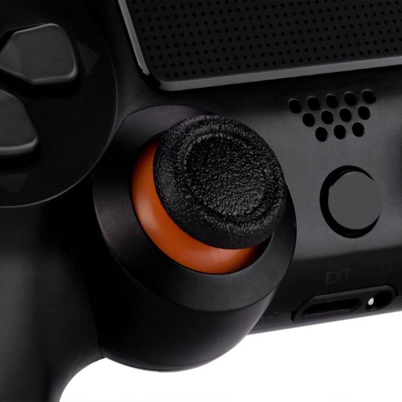 eXtremeRate ps5コントローラーに対応用交換3Dジョイスティックサムスティック、ps4 Slim Proコントローラーに対応用アナログサムスティック、ドライバー付き【ブラック&amp;オレンジ】 — vista 3