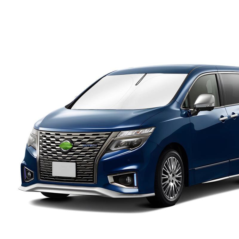 CARTIST ニッサン エルグランド 52系 サンシェード 日産 ELGRAND 3代目 H22.8-現行 サンセット サンライン サンフィア フロントサンシェード 日よけ 遮光 シェード UVカット 車中泊 カスタムパーツ