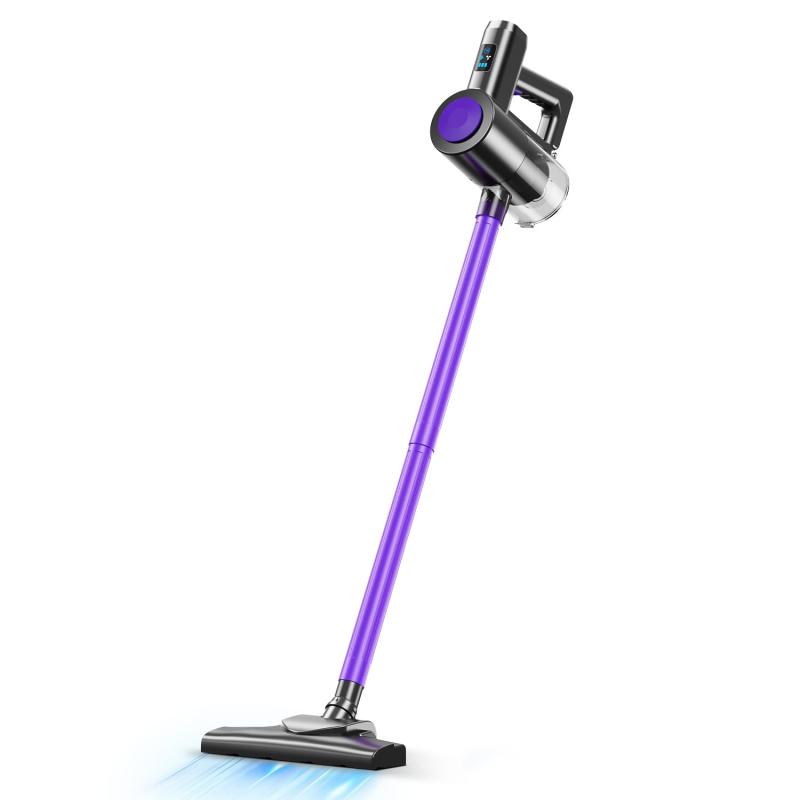 掃除機 クリーナー ケーブルレス 26000Pa強力吸引 液晶タッチスクリーン サイクロン構造 壁掛け式充電収納 スティック型掃除機 電動クリーナー Type-C急速充電 二段階吸引 長さ調節パイプ HEPA