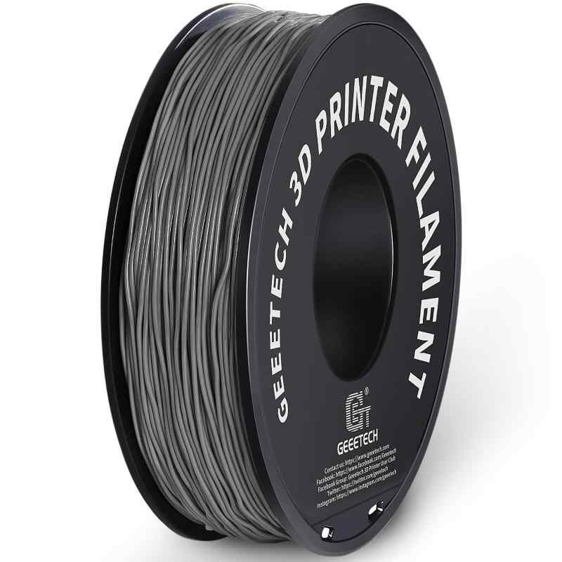 GEEETECH フィラメントTPU 3Dプリンター フィラメント TPU 造形材料 寸法精度+/- 0.02 mm 正味量1KG TPU樹脂材料 1.75mm径 (灰/グレー)
