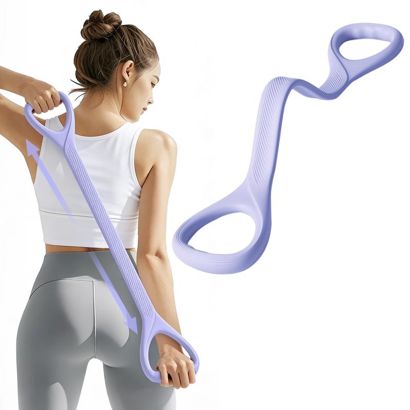 乐天商城 - ストレッチチューブ ストレッチバンド 肩こり防止用 ながらストレッチ エクササイズバンド フィットネス シェイプアップ トレーニング 肩甲骨 背筋 脚 腕 筋トレ 筋力増強 冬太り解消 超高