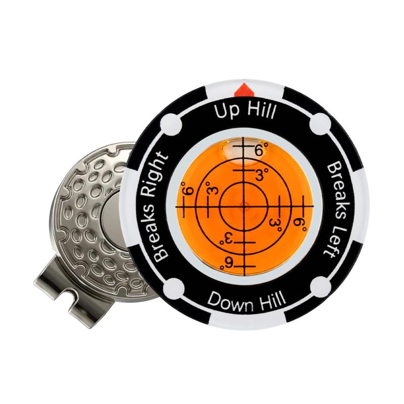 ゴルフ マーカー マグネット 帽子用 キャップクリップ付き グリーンマーカー ボールマーカー 水準器付き パッティング練習用 高精度 多機能 ゴルフアクセサリー ゴルファー向けプレゼント