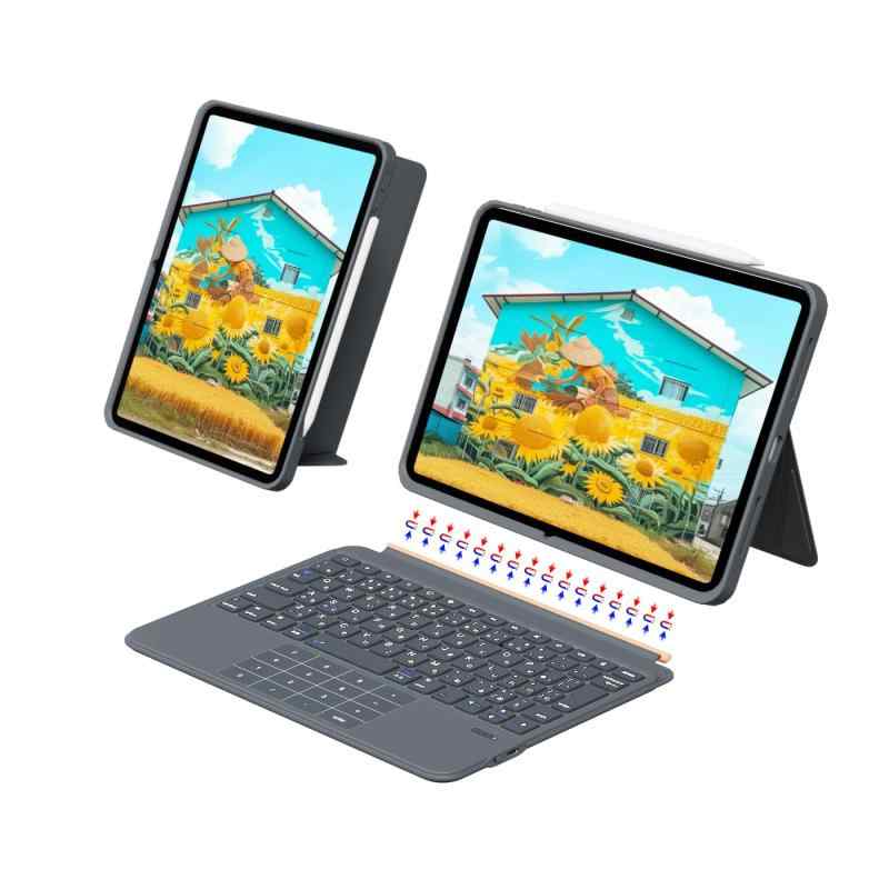 樂天商城 - 【業界革新版】Ewin iPad A16 11世代/10世代 キーボード付きケース 軽量 460g 標準日本語配列 iPad Air M4/M3/M2 第4/5世代 10.9/11インチ iPad Pro 11インチ 第1/2/3/4世代対応 逆L型en