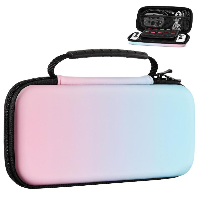 乐天商城 - Switch/Switch有機EL/Switch Lite ケース ATiC スイッチ キャリングケース 収納バッグ EVA素材 耐衝撃 全面保護 軽量 ゲームカード収納 持ち運び便利