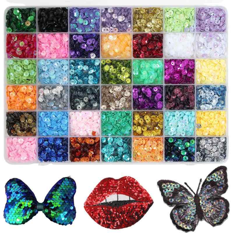 BetterJonny スパンコール 亀甲 42色 スパンコール パーツ DIY ハンドメイド 服飾 手芸 装飾 クリスマス アクセサリー