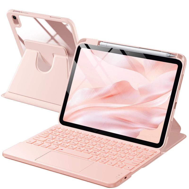 Rakuten - HETHOT【TELEC認証取得済み】 iPad用 キーボード付きケース - (A16)第11世代 11インチ2025/第10世代 10.9インチ2022 JIS日本語配列 360 度回転 軽量・全面保護 防汚材質 静音キー7 色レインボーバックライ