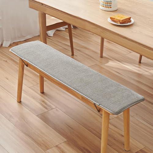 乐天商城 - ベンチクッション 長座布団 クッション 30x120cm ベンチシート カバー 2/3/4人掛け おしゃれ 無地 椅子用 長座布団 コーデュロイ ソフト 通気性 洗える ストラップ固定 滑り止め 食卓椅子 ガー