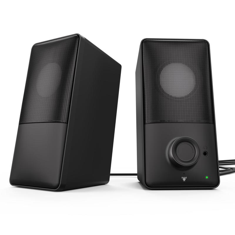 【業界初 15°後傾式スピーカー＆最新Bluetooth5.4対応】 kstime PCスピーカー バスレフ低音強化 ゲーミングスピーカー Hi-Fiステレオ 有線・無線接続対応 USB給電 AUX対応 最大出力14W 内蔵マイク 前