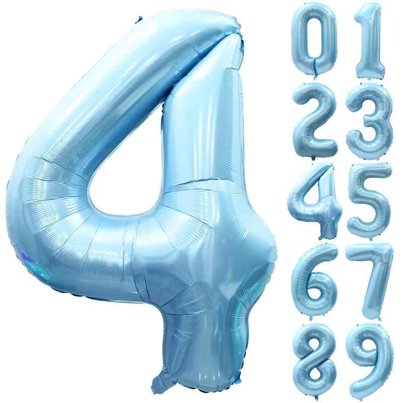 Lausatek バルーン アルミ風船 数字4ナンバー 40インチ 大...