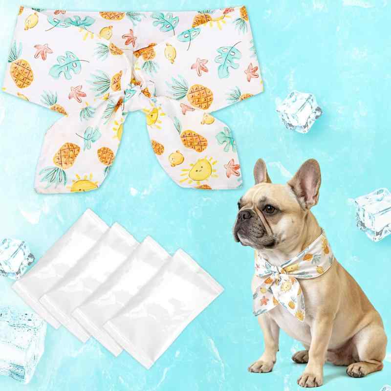 EXPAWLORER 犬 クールネック 夏 保冷剤付き 犬用ネッククーラー 冷感バンダナ ひんやり 暑さ対策 熱中症対策 首冷やす 断熱構造 繰り返し使える おしゃれ 軽量 夏用 散歩 アウトドア ペットク