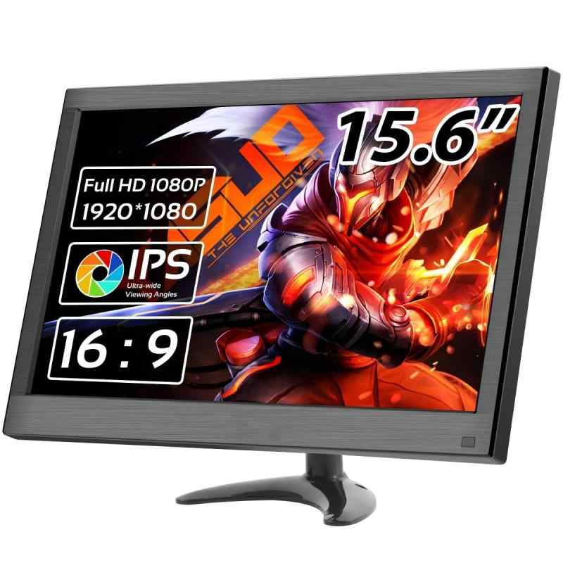 モバイルモニター 15.6 小型 1920*1200 IPS ポータブルモニター 小型 ディスプレイ 液晶ディスプレイ モニター HDMI VGA BNC USB 入力付き IPSスクリーンディスプレイ内蔵スピーカーVesa対応