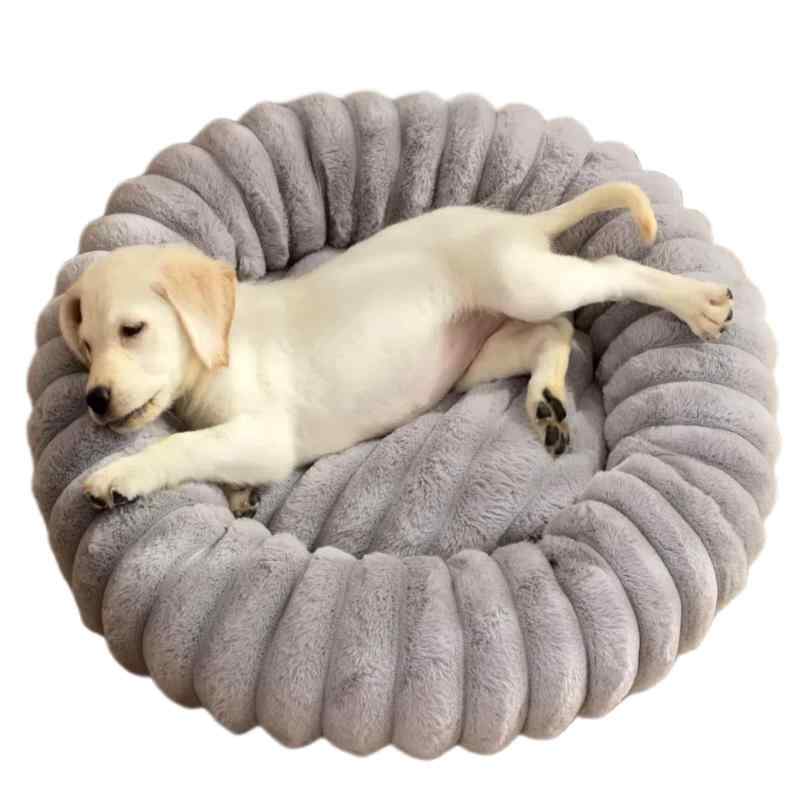 Rakuten - DICOCO 犬 ベッド 猫 ベッド ペットベッド 通年 丸型 直径40cm～90cm ふわふわ 洗え 滑り止め 犬猫兼用 犬 クッション 犬用ベッド 洗濯可能 オールシーズン ぐっすり眠る
