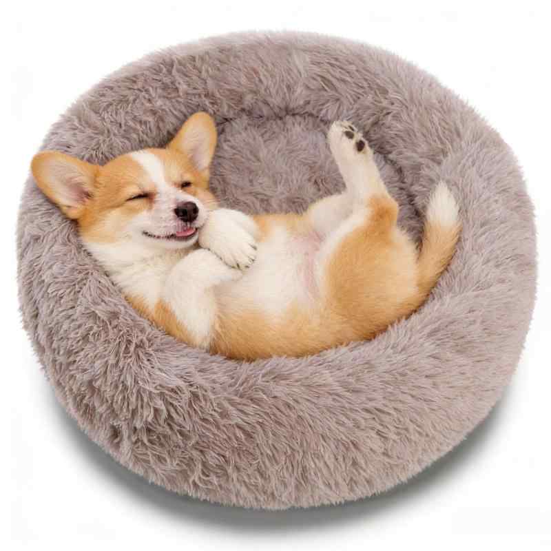 Rakuten - Insvog 犬 ベッド 猫 ベッド ペットベッド ドーム型 ペット クッション 冬 ふわふわ ペットマット もこもこ 丸型 ペットソファベッド 通年 中型犬 小型犬 洗える 大型犬 猫 洗える ケージ用 暖