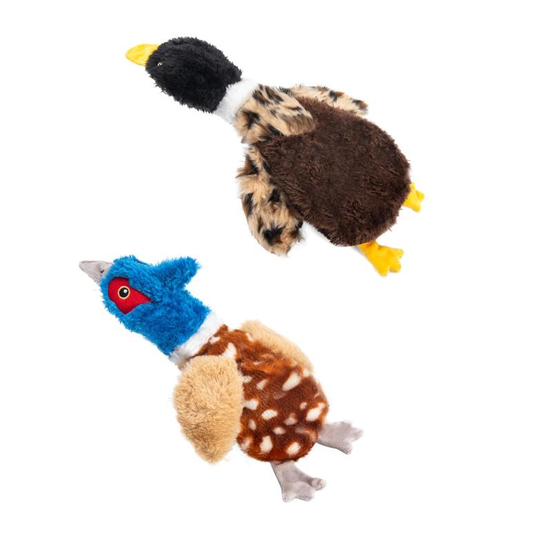 Rakuten - 犬 おもちゃ アヒル型 2個セット ぬいぐるみ 音が鳴る 詰め物なし 小型犬・中型犬向け 室内遊び Calibonbon