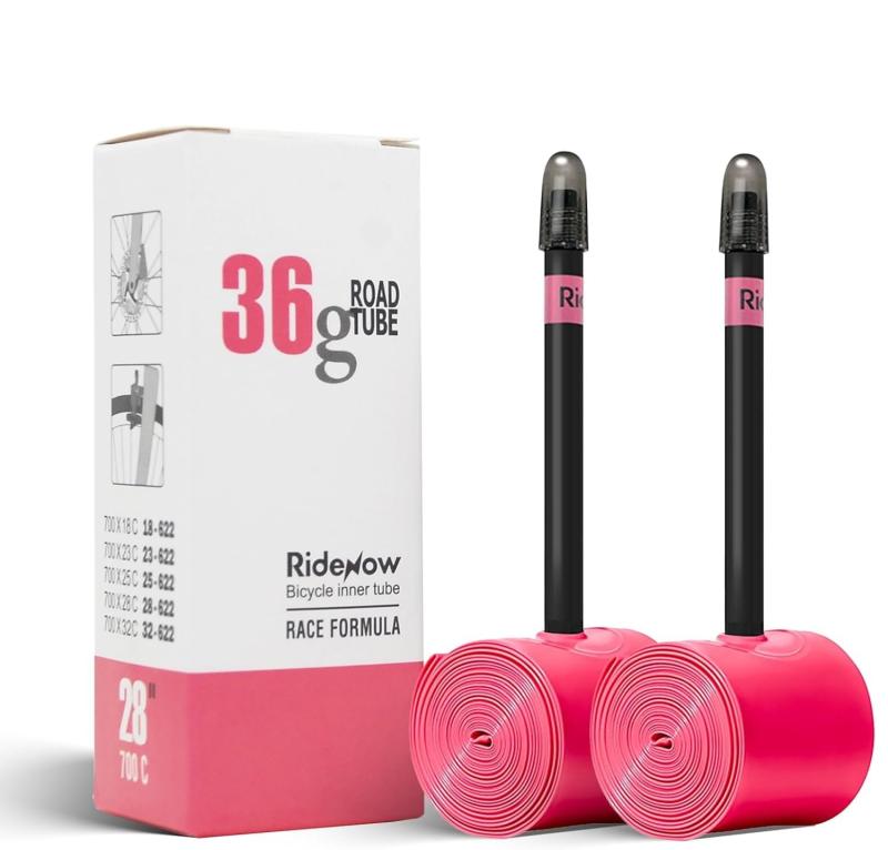 RideNow 自転車チューブ 2本セット 700C × 18-28C/18-32C/28-38C TPUチューブ 仏式バルブ 45/65/85mm