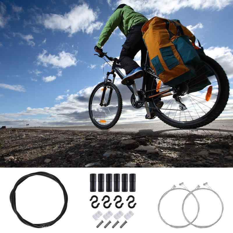 White marketのRICISUNG ブレーキケーブルセット 自転車ブレーキワイヤー バイクブレーキケーブル バイク自転車ロード リアブレーキケーブル 抵抗性 耐久性 自転車パーツ セット 自転車交換用 ステンレス｜アングル3