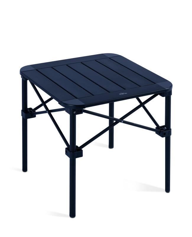 iClimb キャンプ用アルミロールテーブル 設計 足元ゆったり ダブルロック 耐荷重80kg 約1.5kg 折りたたみ Sサイズ ブラック