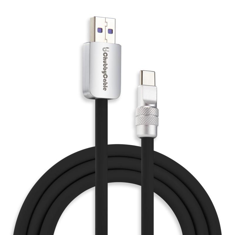 ChubbyCable USB C ケーブル 急速充電 ソフトシリコン製, USB A to Type C, 3m, ブラック急速充電速度とデータ転送：Chubby CableはE-Markerチップを搭載し、最も安全な240W急速充電をします。この急速充電器 type-cは、通常の60Wケーブルよりも最大50%速く充電できるため、フル充電による安心感を実感できます。さらに、最大480Mbpsのデータ転送速度を備えています。耐久性に優れた設計：当社のUSB-C充電ケーブルは、ほこりの蓄積を防ぐ高品質のシリコン素材と、UVコーティングを施した頑丈なアルミニウム合金ハウジングを採用しています。このUSB C to Cケーブルは厚さ6mmで、耐久性に優れた設計で、15,000回以上の屈曲テストにも耐えます。比類のない長さと柔軟性：当社のタイプc ケーブルは、比類のない長さと柔軟性を備え、必要な場所でデバイスを自由に使用できます。長さは90cmまたは190cmのUSB Cケーブル急速充電で、ソファ、ベッド、車の後部座席など、離れた場所からデバイスを充電できます。自宅、オフィス、外出先など、あらゆる場所で急速充電が可能です。ユニバーサルな互換性：iPhone 17/16/15シリーズ、タブレット、ノートパソコン、Switch、その他のUSB Cインターフェース搭載スマートフォンなど、あらゆるUSB-Cデバイスに対応しています。当社のusbケーブルは、安心して急速充電にご利用いただけます。注：急速充電は、携帯電話やパソコンに内蔵された電源管理チップ、充電ケーブル、充電器、データケーブル、その他の部品の連携を必要とする、充電ソリューションの包括的なセットです。