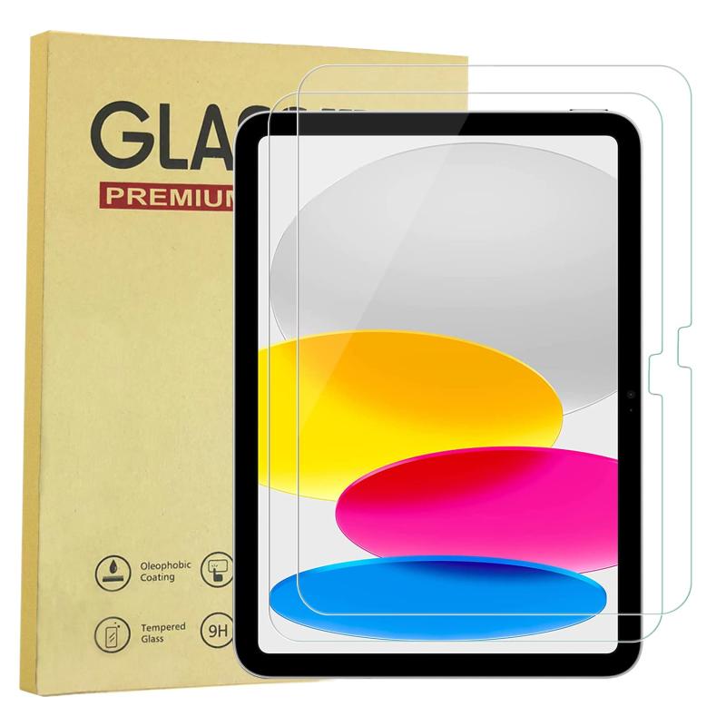 iPad 10.2 ガラスフィルム ブルーライトカット iPad第9世代/第8世代/第7世代 強化ガラス保護フィルム (HD iPad10世代 2枚)