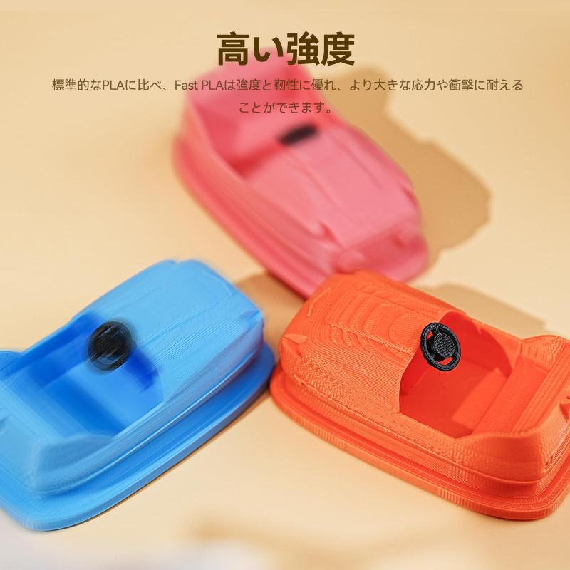 Creality Ender-Fast-PLA フィラメント 高速印刷30-300mm/s 1.75mm径 正味量1KG 寸法精度±0.03mm 3Dプリンター用フィラメント もつれず 目詰まりなし ゆがみがない 反りなし 3Dプリンタ造形材料 ボール紙 whitehalca-10269463 White market サンプル画像3