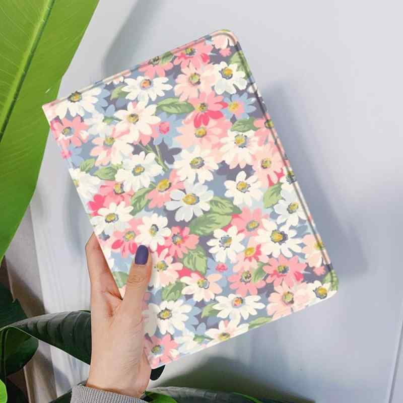 YEEHi 花柄 対応 iPad 第6世代 第5世代 iPad Air Air2 用 ケース 女の子 可愛い レディース アイパッド 9.7インチ用 カバー 大人 お洒落 ブック式 PU レザーケース オートスリープ機能 TPU ソフト 女性 対応機種：iPad6/iPad5/iPadAir/iPadAir2 2018年型 iPad 6 (モデル番号： A1893 A1954 ), 2017年型 iPad 5 (モデル番号： A1822 A1823 ), iPad Air 2 (モデル番号： A1566 A1567 ) , iPad Air (モデル番号： A1474 A1475 )大人可愛い花柄プリント保護カバー、インナーケースはソフトtpu素材で取り付け簡単オートスリープ機能付き：マグネット内蔵、蓋の開閉によってiPadの電源が自動にON/OFFとなるので便利。二段階調整スタンド機能付き、好きな角度をご利用できます。