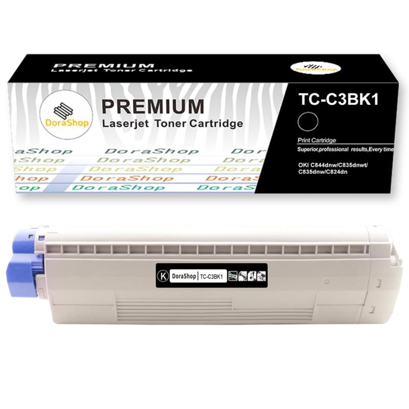 【】　沖データOKI TC-C3B TC-C3BK1 互換トナー BK　「1本セット大容量」TC-C3BK1　ブラック1本　印刷可能枚数：　約5000枚ぐらい/色（A4用紙で5％印字率の場合）対応機種：OKI C835dnwt C831、【DoraShopトナーカートリッジ】の高品質トナーパウダー を使用して、互換トナーカートリッジです、メーカ純正品ではありません。2、【商品内容】 沖データOKI TC-C3BK1 BK×1本 互換トナーカートリッジ「計1本パック」3、【対応機種】　C835dnwt C835dnw C844dnw C824dn4、【高品質 かつ 高コスパ】DoraShop 互換トナーはユーザーに長く安心してご使用いただくために高品質にこだわっております。自社提携の生産工場は ISO9001 (品質マネジメントシステム)とISO14001(環境)の国際標準化機構認定工場にて製造。出荷前にはいくつもの厳しい検品基準をクリアしております。さらに提携工場での製造ということで従来よりもコストを徹底的にカットすることで 圧倒的にリーズナブル。5、パッケージが商品画像と異なる場合がございます。その他商品に関しての仕様変更はございませんので、ご安心ください。