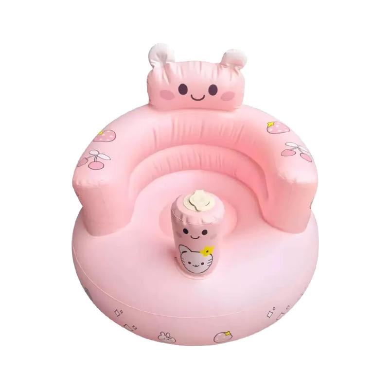 Bebiborn ベビーチェア 4IN1 おすわり練習 お風呂チェア 赤ちゃん 空気入れ式 バスチェアとしても 折りたたみ コンパクト 軽量 ベビーソファ 360°サポート エアチェア ローチェア お持ち運び 6-3【1台4役のマルチチェア】 浴室ではバスチェア、リビングではおすわり練習チェア、そして食事用チェアや遊びチェアとしてもお使いいただけます。成長に合わせて長く使える、ママの育児を助けるマストハブアイテムです。【すくすく育つ安心設計】 高い背もたれが赤ちゃんの未熟な背骨をまっすぐサポートし、M字開脚を促すデザインが自然な姿勢へと導きます。転倒防止構造で、すこやかな成長を見守ります。【清潔・快適・ストレスフリー】 8つの通気孔がムレと湯水の滞留を防ぎ、おしりはいつも快適。滑らかなエッジ加工で肌を傷つけず、抗菌素材を使用しているので、デリケートな赤ちゃんの肌にも優しく安心です。【とにからくちんママの味方】 空気入れ内蔵でポンプ不要、膨らませも収納も簡単です。軽量設計で浴室からリビングへ楽々移動。フットレストが抱き上げる動作をアシストし、ママの腰の負担を軽減します。【高品質で長く愛用】 厚手の強化PVC素材を採用しているので、耐久性が高く空気漏れしにくい設計です。「手抜き工事一切なし」をモットーに、品質にこだわりました。出生祝いやベビーシャワーのギフトにも最適です。