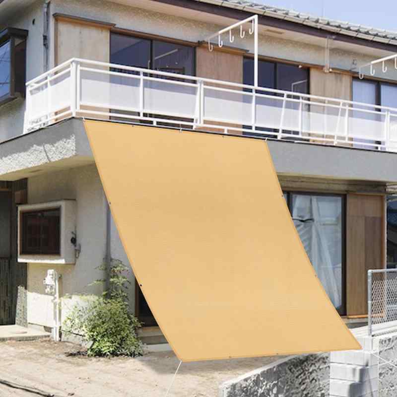 SUNNY GUARD日除け シェード 1.8x2.4m ベージュ 雨よけシェード オーニング 撥水サンシェード 日除け シェード屋外 サンシェードベランダ UVカット 庭用・廊下・バルコニー用 ウッドデッキの雨よ