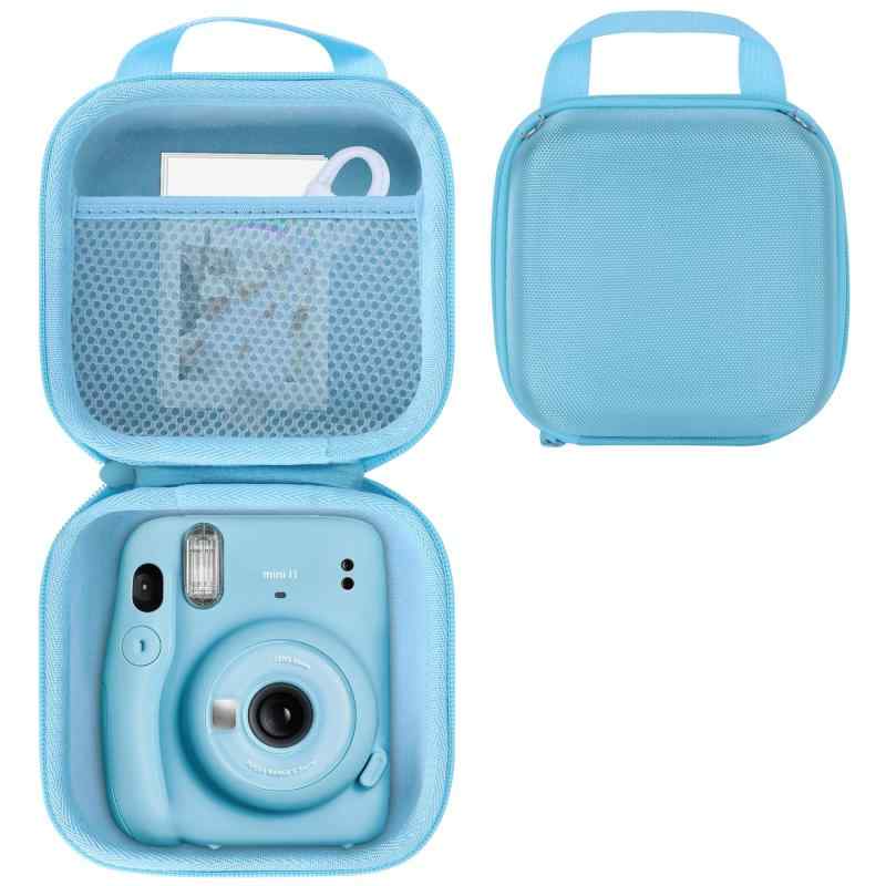 RIYADAone 収納ケースのみ販売 - 収納ケースに適合するFujifilm Instax Mini 13/12/11 チェキ インスタントカメラ (ブルー)