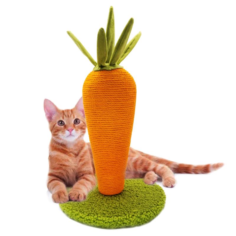 LIFLIX にんじん 猫 爪研ぎ 猫 つめとぎ ポール 天然サイザル麻 可愛いインテリア 安定 長持ち 組み立て簡単🥕【可愛い人参つめとぎ】鮮やかで可愛い人参の姿で、お部屋に置いても圧迫感がなく、インテリアに馴染みやすくて、見るだけで癒します。小型且つ縦置き型なので、場所をとらず省スペースで利用でき、ワンルームの方でも安心できます🥕【安心な素材】本体が天然サイザル麻でしっかりと巻かれて、猫ちゃんがガリガリ爪とぎしてもかすが出にくい台座が触り心地が良い上質なモヘアで包まれ、葉っぱも一般のプラスチックよりアップグレードし、耐噛み且つ触り心地良いビエラを使い、中にガサガサ紙が入っていて、猫の興味を引き寄せます。すべて安全无害な材料を使っていて、変な匂いもありません。爪とぎしても噛んでも安心に使用いただけます。🥕【2WAYの爪とぎ】そもそも縦置きの爪とぎですが、猫ちゃんの体重を乗せると自重で転倒防止になっている設計です。たまに、猫が突っ張って爪とぎポールが横に倒れる場合もあり、猫の激しく爪とぎによってポールが床にコロコロになっていることもまた猫ちゃんにとって別の楽しみである。猫ちゃんが思う存分遊べます🥕【組立簡単】女性一人でも楽に組み立てるタイプで、取り付け説明書もついて、シンプルで簡単です。六角ボルト一本絞めて完成します。組み立てに必要な物がすべて入っており別途用意する必要がありません。また、全体の重さが1.5kg程度だから、お掃除の際も邪魔にならず、簡単に移動できます。🥕【購入安心】LIFLIXがすべての商品に対し、工場出荷前に全数品質検査を行っております。万が一商品の不具合や破損等ございましたら、遠慮なくご連絡ください。ご安心して購入いただけます。