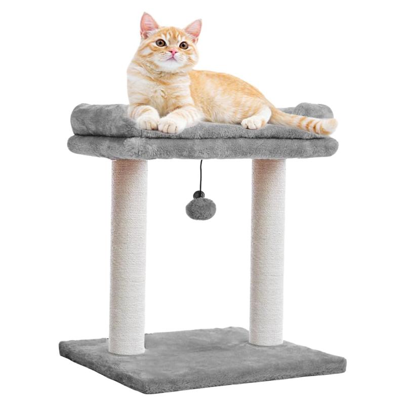 キャットツリー ミニ 猫タワー 低め 小型 スリム 据え置き 猫ハウス 猫 爪とぎ 天然麻紐 省スペース