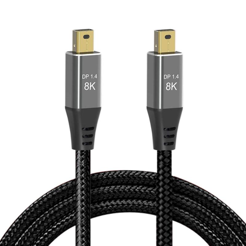 Cablecc Mini DisplayPort 1.4 8K60hzケーブルUltra-HDUHD 4K 144hz MiniDP-MiniDPケーブル7680 * 4320（ビデオPCラップトップTV用）