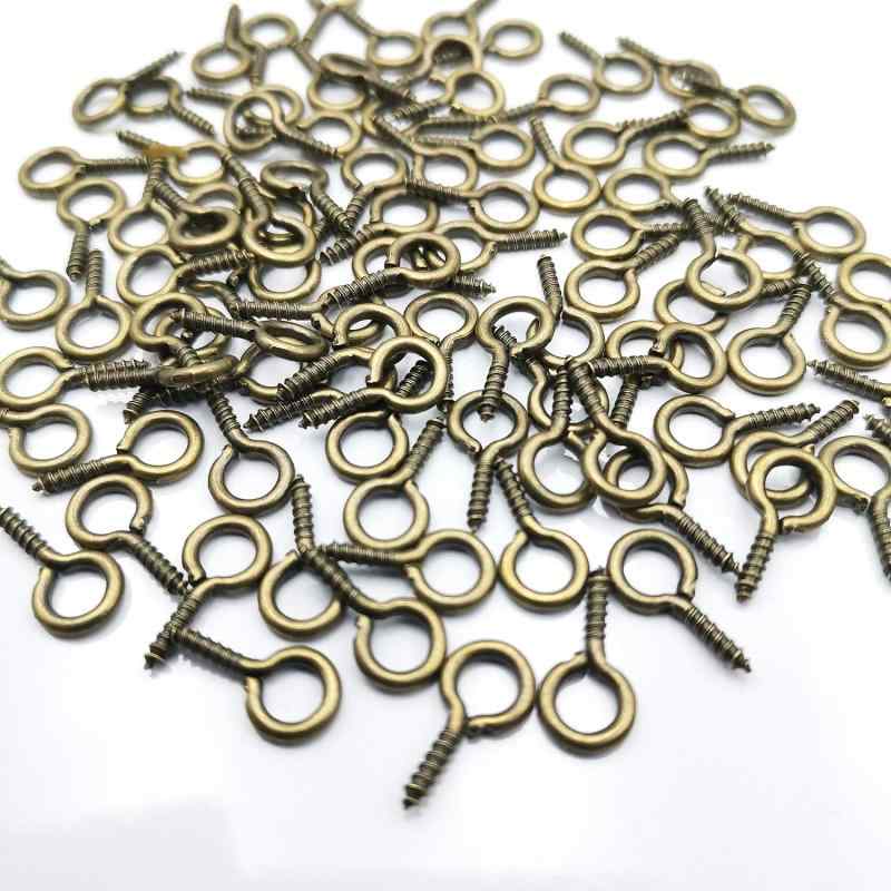 ネジヒートン 7*15mm 金古美*100個 uvレジン モールド 付属品 アクセサリー パーツ 金具 ハンドメイド 手芸 クラフト DIY