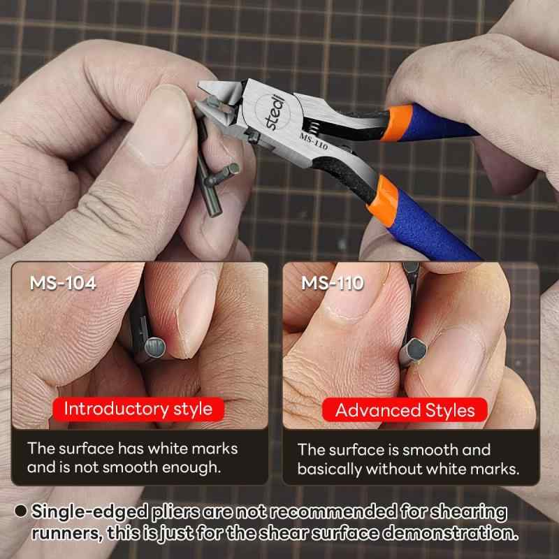 Stedi 極薄片刃プラニッパー 極薄刃 片刃ニッパー プラモデル用工具 DIY手作りプラ...