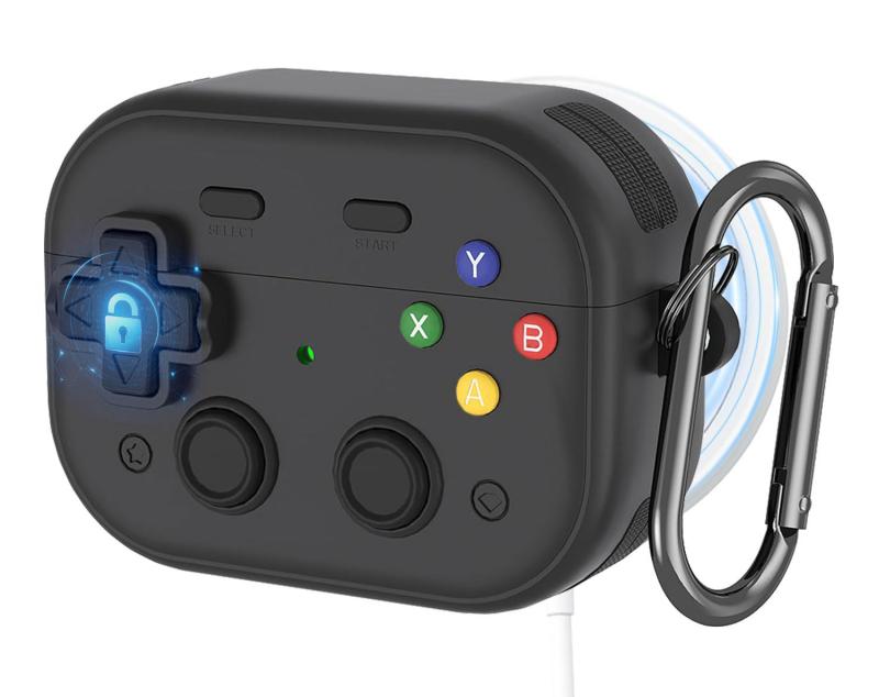 For airpods pro 3用ケース NIUQCTIAN ワイヤレスノイズキャンセリングイヤホン airpods pro 3 カバー（カラビナとランヤード付き） 柔らかく、軽い、キズ防止、防水、防塵、着装まま充電可能 男女兼