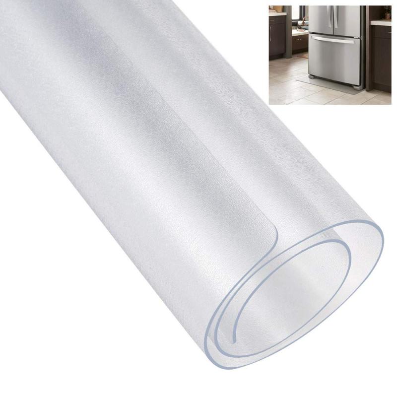 ECO PLUS 冷蔵庫 マット キズ・凹み防止 XSサイズ 49×60cm 厚さ2mm 200L以下対応【冷蔵庫 傷防止マット】冷蔵庫マットは優れた耐衝撃性耐荷重は約300kgと、ほとんどの冷蔵庫に対応し。冷蔵庫を置く際に床やフローリングから傷や凹みから守ります女性でも簡単に設置できます四隅はお子様でも怪我をしないよう側面は滑らかに加工しています。【しっかりとした厚み・耐久性のある素材】一般的な薄型マットと比較し、しっかりとした厚みを持たせた設計。冷蔵庫と床の間にクッション性のある層を作り、木製床・フローリング・タイル床などさまざまな床材に配慮した保護をサポートします。変形しにくく、長期使用にも適しています。【半透明でインテリアになじむ】無色に近い半透明デザインのため、床の色や木目を活かしながら自然になじみます。お部屋の雰囲気を損ねにくいシンプルなデザインです。【床暖房対応・耐熱設計】耐熱性に配慮した素材を採用し、床暖房環境での使用にも対応しています。日常使用において変形や変色が起こりにくい素材を使用しています。【反射を抑えたフロスト仕上げ】表面はフロスト加工を施し、照明の反射を抑えた落ち着いた質感に仕上げました。冷蔵庫下に敷いても目立ちにくいデザインです。【注意事項】この冷蔵庫マットは4つのサイズがありますので、必ずご自身の冷蔵庫サイズを確認のうえお選びください。サイズの種類：XSサイズ49×60cm（200Lクラス以下の小型冷蔵庫対応）、Sサイズ53×62cm（200Lクラスの冷蔵庫対応）、Mサイズ65×70cm（500Lクラスの冷蔵庫対応）、Lサイズ70×75cm（最大600Lクラスの冷蔵庫対応）。