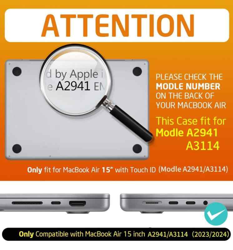 SUPCASE MacBook Air 15インチ ケース 2026-2023年モデル対応 M5/M4/M3/M2 耐衝撃ハードシェル保護カバー whitehalca-10297729 White market サンプル画像2