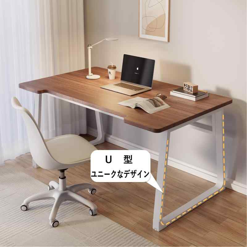 PQNLXLN 北欧 U型 デスク パソコンデスク 幅80cm 幅100cm 奥行50cm 組立簡単 シンプル ワークデスク PC作業台 在宅勤務 リモートワーク用 おしゃれ 勉強机 whitehalca-10309460 White market サンプル画像3